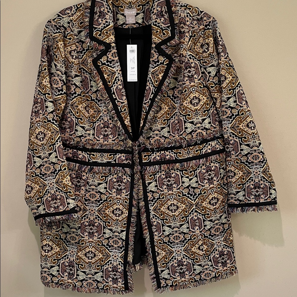 Chico's Jacquard Topper